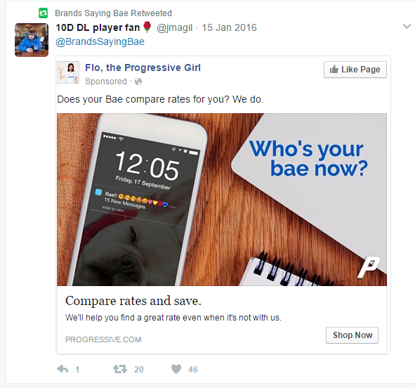 BrandsSayingBae teenagers