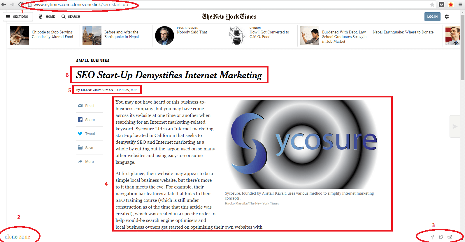 Clone Website Sycosure Issues