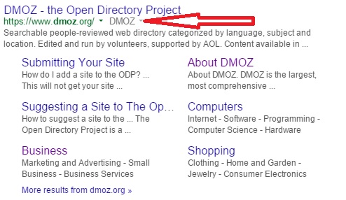 DMOZ Submission