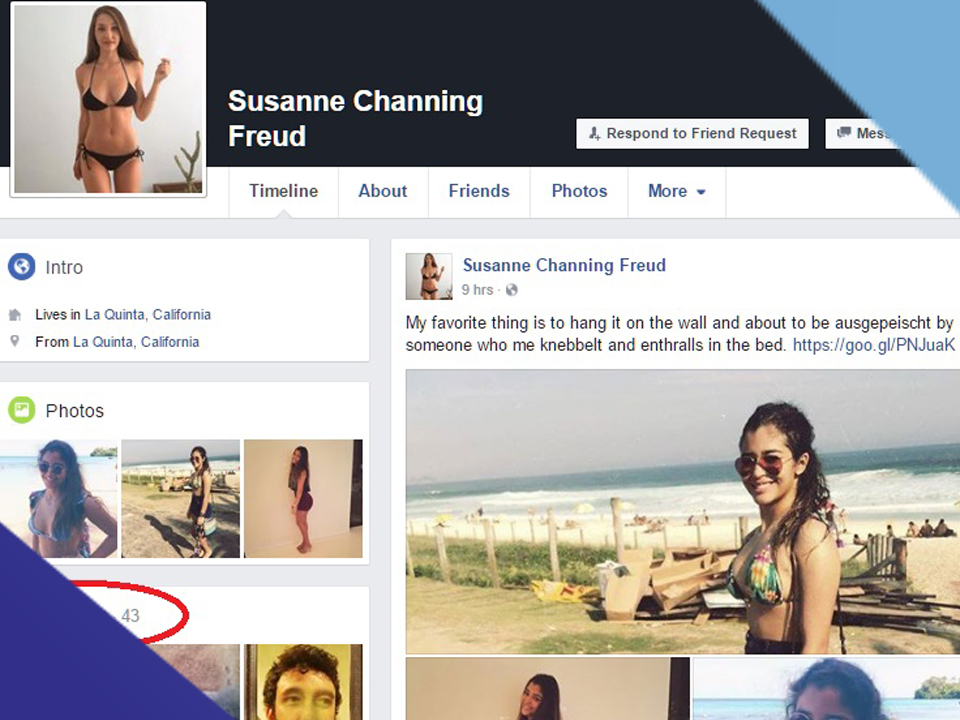 Fake facebook friend requests header
