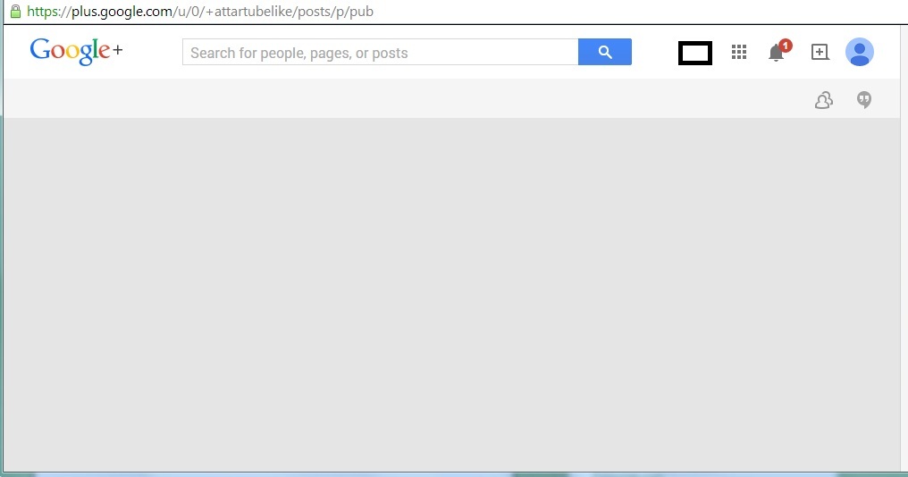 Like4Like Google+ Shares Blank Screen