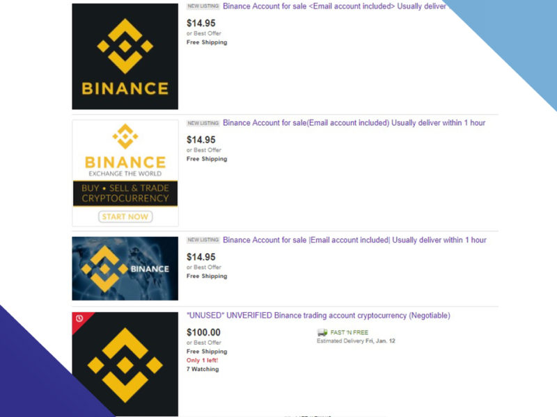 Selling Binance Accounts