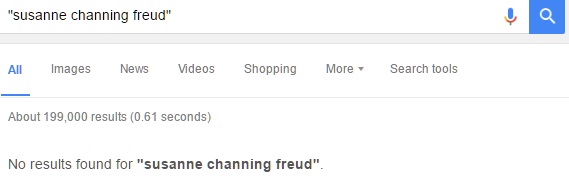 Susanne Channing Freud Google