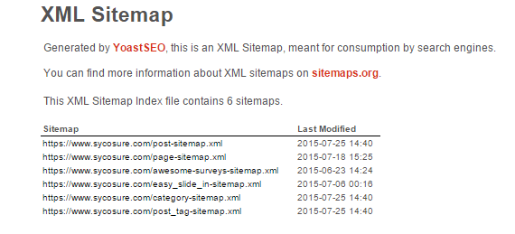 xml site map example 1